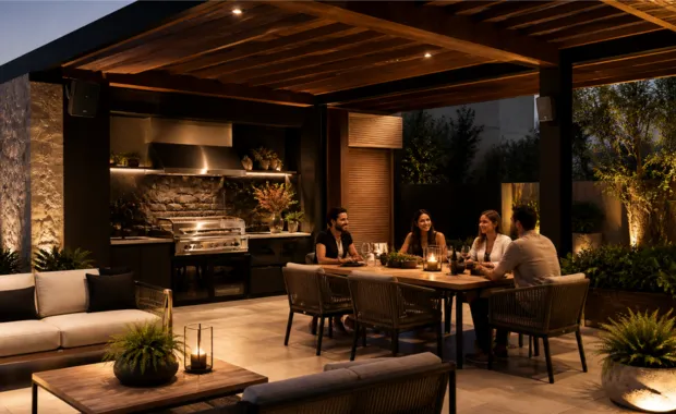 Audio y video para asador y pérgola DG Audiosound